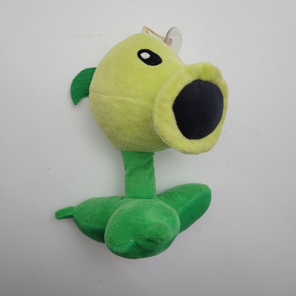 Plants Vs Zombies‎ Linxin Peashooter Rare Tush Plush Rare W/ Suction Cup